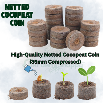 Cocopeat Netted Disc / Coins for Seed Germination