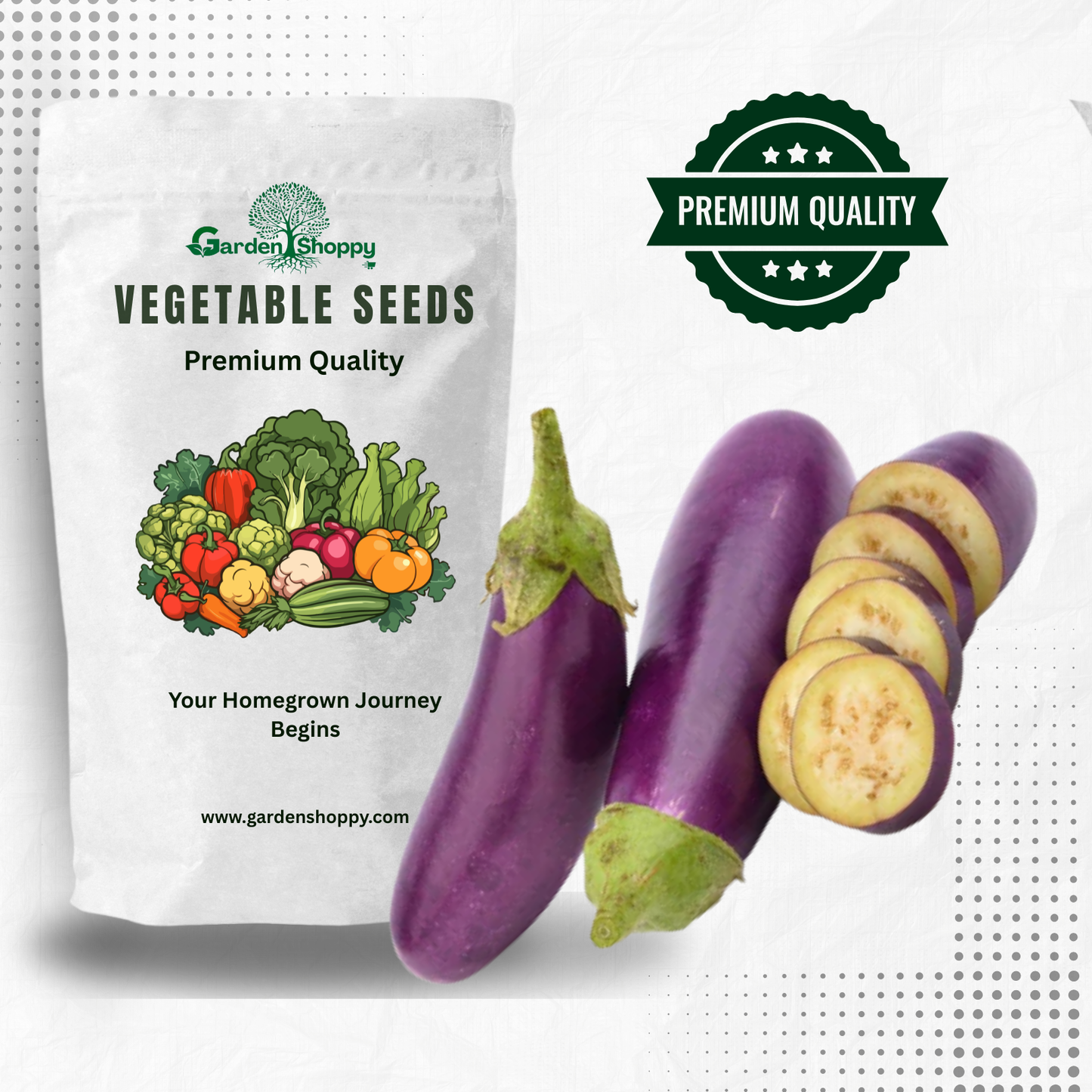 Purple Brinjal Seeds - Vegetables Seeds