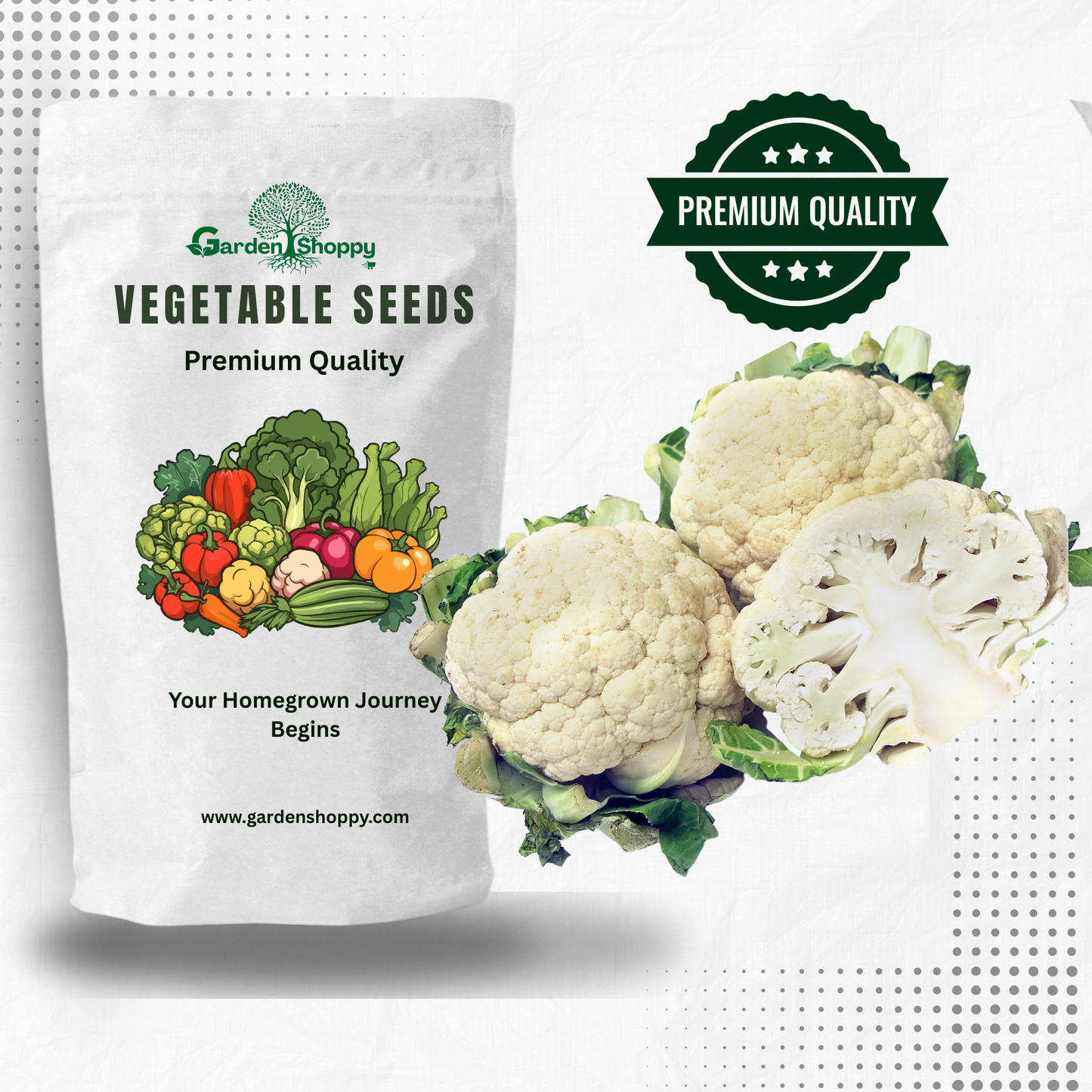 Cauliflower F1 Hybrid Julie  Seeds - Vegetable Seeds