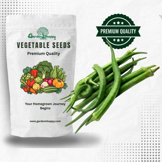 Lady's finger / Bhindi / Okra Hybrid F1 Kumki Seeds - Vegetable Seeds