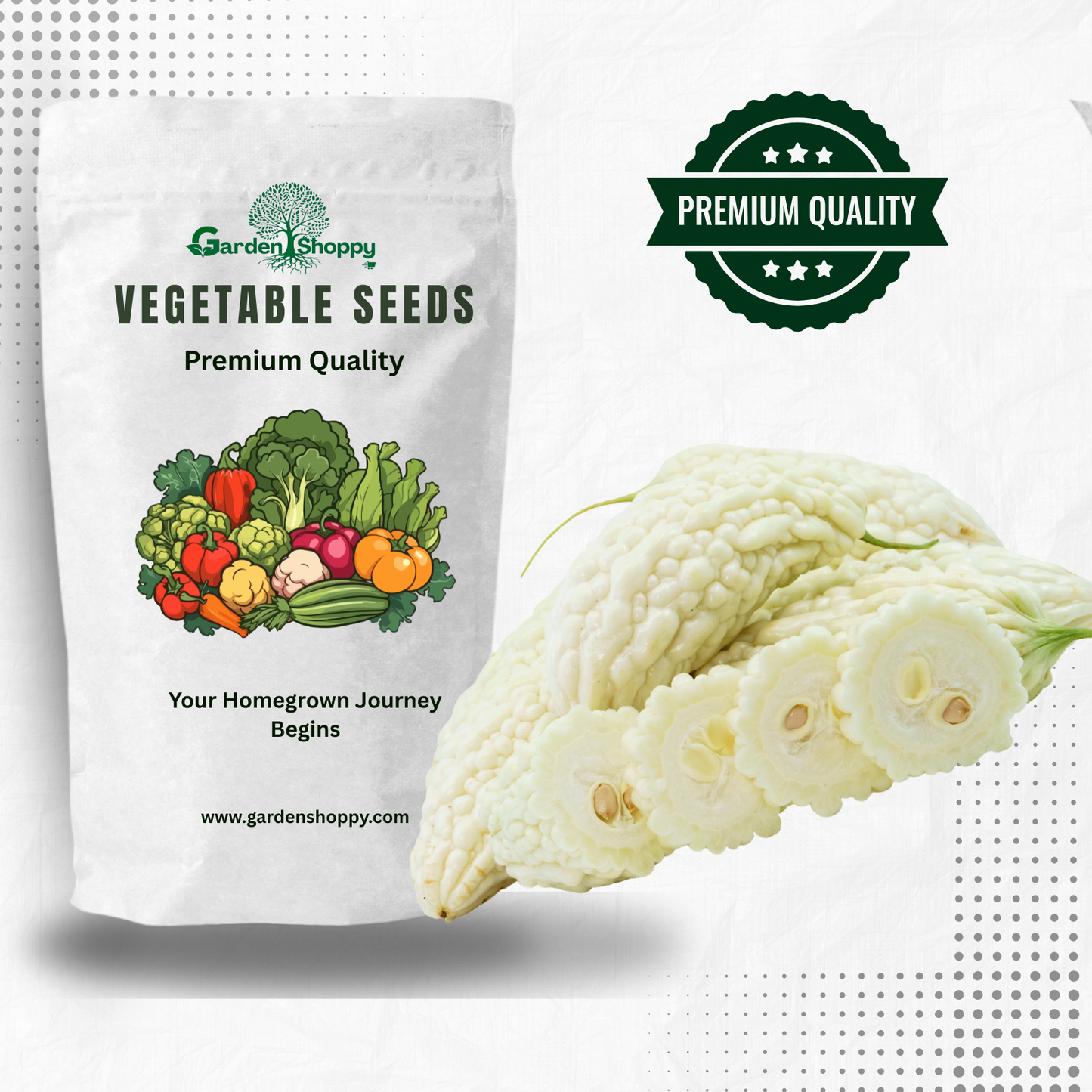 White Bitter Gourd Seeds - Vegetable Seeds