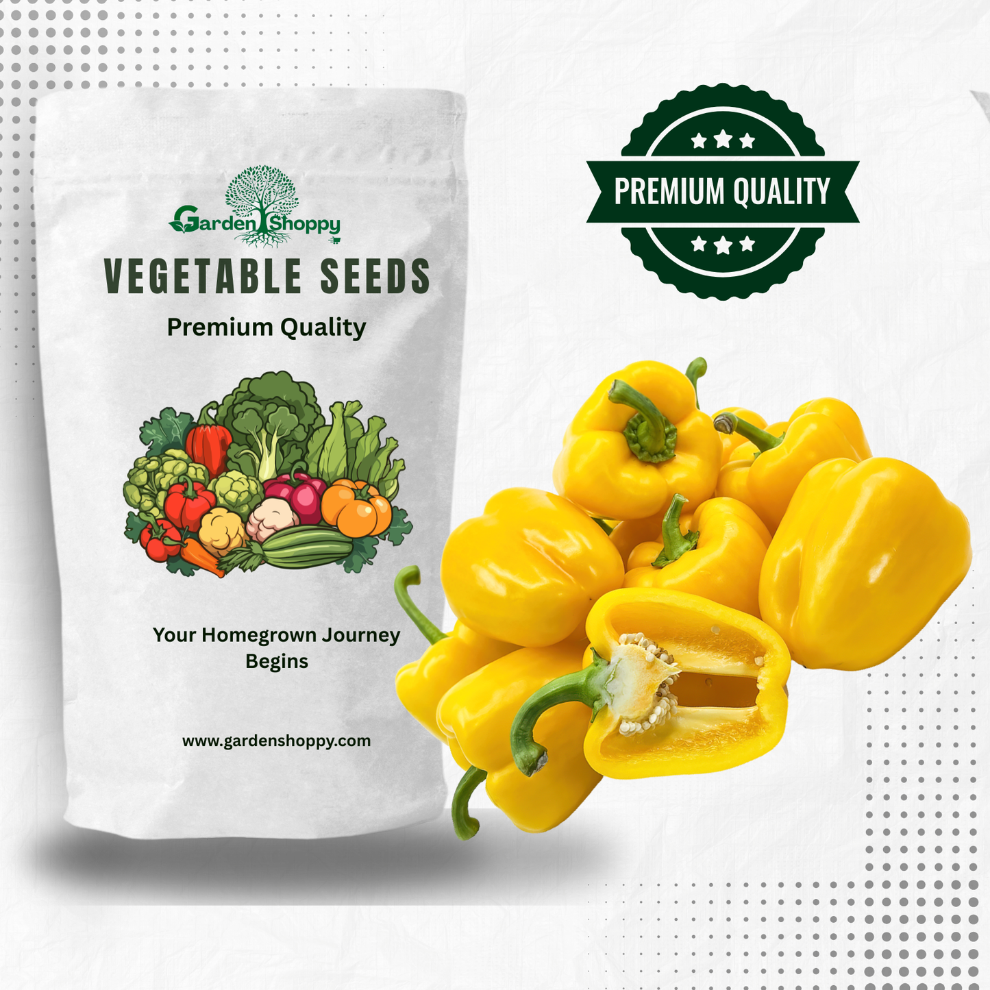 Yellora F1 Hybrid Capsicum Seeds - Vegetable Seeds